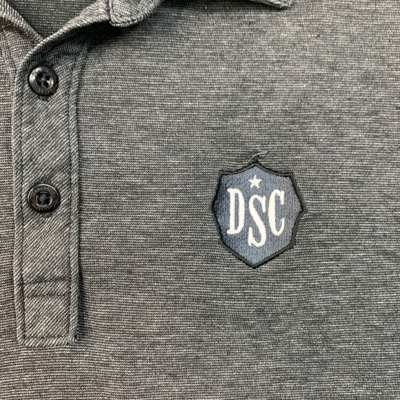 Travis Mathew Polo Shirt Mens XXL Coal The Zinna Pima Cotton Blend Short Sleeve - Picture 4 of 11